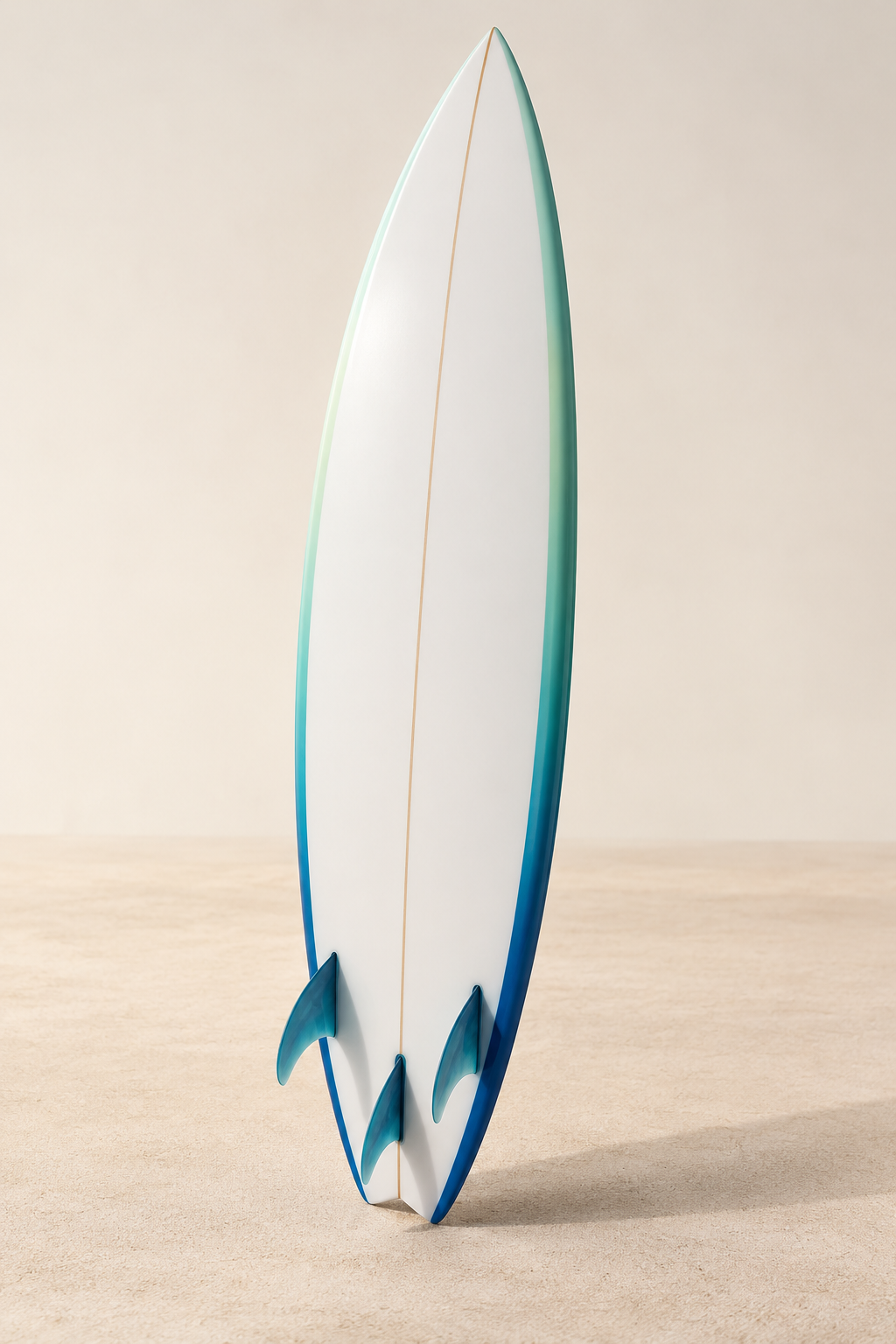 Meridian Performance Thruster, original product visual generated for Blue Horizon Surf Shop